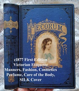 c1877 Decorum Victorian etiquette antique book