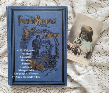 c1875 Gentlemens book of etiquette and politeness Hartley