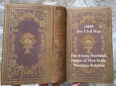The Young Husband pre Civil War etiquette book