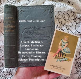 Dr Chases Recipes antique book civil war