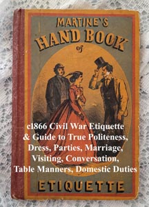 martines hand book of etiquette antique