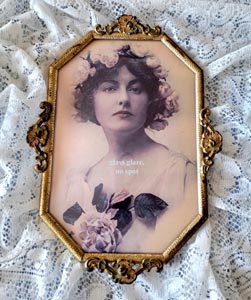 Evelyn Nesbit Victorian actress portrait print fancy frame