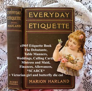 Everyday Etiquette The Gilded Age antique book