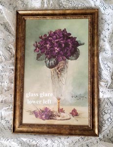 Paul de Longpre vase of violets print