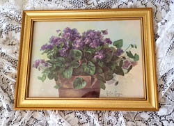 Paul de Longpre vintage violets print
