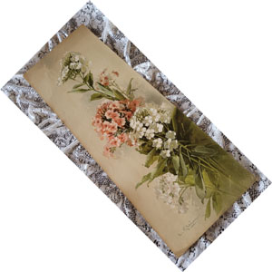 Catherine Klein antique yardong print Phlox