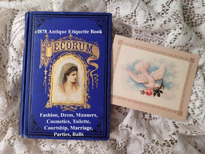 c1880 Antique Decorum Etiquette Book
