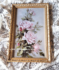 De Longpre vintage peonies lilacs print