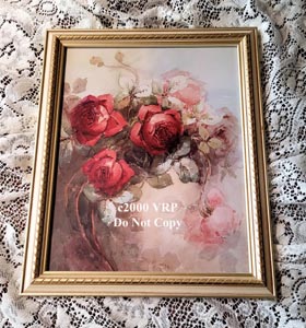 Vintage Roses print from a watercolor painting